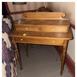3 DRAWER PINE MAKEUP TABLE 36"x17"x39"