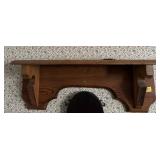 PRIMITIVE PINE WALL SHELF 29"x11"