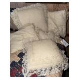 5 LACY THROW PILLOWS