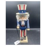 10" UNCLE SAM NUTCRACKER W/ CANE