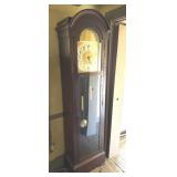 MAHOGANY GRANDFATHER CLOCK