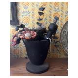 CAST IRON MORTAR AND PESTLE