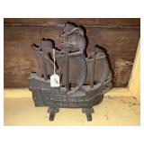 CAST IRON TALL SHIP DOORSTOP