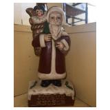 CAST IRON REPRODUCTION JOYEUX NOEL SANTA DOORSTOP