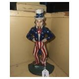 CAST IRON REPRODUCTION UNCLE SAM DOORSTOP