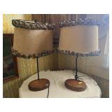 PAIR OF BEDROOM LAMPS W/ SHADES