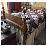 PRIMITIVE FOUR LOW POSTER ROPE BED