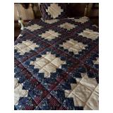 2 STORE BOUGHT MATCHING QUILTS, 4 PILLOW SHAMS....
