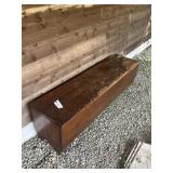 64"x17" LIFT TOP ANTIQUE MILL BIN