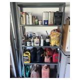 METAL SHELF & CONTENTS