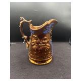 7" COPPER LUSTER PITCHER