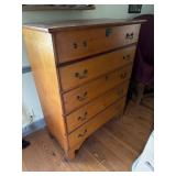 3 DRAWER CHEST W/ BLANKET CHEST ON TOP