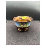 6" COPPER LUSTER FOOTED BOWL