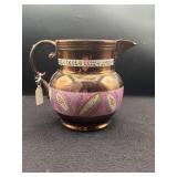 6 3/4" COPPER LUSTER PITCHER *CHIP ON SPOUT*