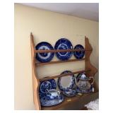 SMALL PINE PLATE RACK 30"x8"x26"