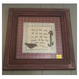 CRAFT MADE ABRAHAM LINCOLN ADDAGE - FRAMED