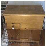 ANTIQUE PINE PRIMITIVE COMMODE