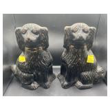PAIR OF 12" CERAMIC STAFFORDSHIRE DOGS