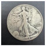 1941-D WALKING LIBERTY SILVER HALF DOLLAR