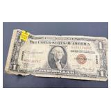 SERIES 1935-A HAWAII BROWN SEAL 1 DOLLAR BILL