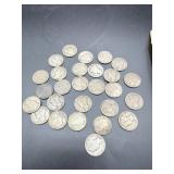 27 SILVER DIMES