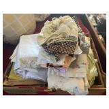 LINENS, BELT BUCKLES, PAPER FAN, ETC.