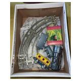 HAJI SANTA FE TIN TOY TRAIN, ENGINE, 3 CARS....