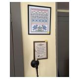 2 REPRODUCTION SAMPLERS, FRAMED &.....