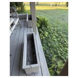 5 WOODEN PLANT BOXES