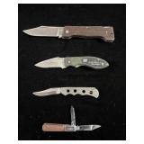 (4) FOLDING POCKET KNIVES: BARLOW, DALE EARNHARDT, (4) FOLDING POCKET KNIVES: BARLOW, DALE EARNHARDT,