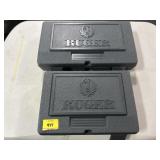 (2) RUGER EMPTY HARD CASES (2) RUGER EMPTY HARD CASES