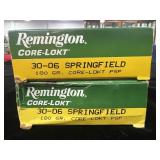 40 ROUNDS REMINGTON 30-06 SPRG AMMUNITION - 40 ROUNDS REMINGTON 30-06 SPRG AMMUNITION -