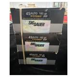 60 ROUNDS SIG SAUER ELITE DEFENSE .45 AUTO AMMO - 60 ROUNDS SIG SAUER ELITE DEFENSE .45 AUTO AMMO -