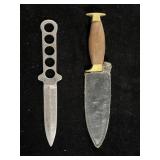 (2) FIXED BLADE KNIVES: PAKISTAN W/SHEATH AND (2) FIXED BLADE KNIVES: PAKISTAN W/SHEATH AND