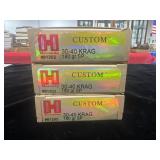 60 ROUNDS HORNADY CUSTOM 30-40 KRAG AMMUNITION - 60 ROUNDS HORNADY CUSTOM 30-40 KRAG AMMUNITION -