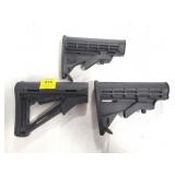 (3) AR TYPE ADJUSTABLE BUTT STOCKS (3) AR TYPE ADJUSTABLE BUTT STOCKS