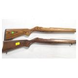 (2) RUGER 1022 WOOD STOCKS **1 IS DAMAGED** (2) RUGER 1022 WOOD STOCKS **1 IS DAMAGED**
