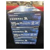 60 ROUNDS FEDERAL .223 REM AMMUNITION - 60 ROUNDS FEDERAL .223 REM AMMUNITION -