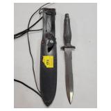 PARKER BROTHERS 12" DAGGER W/ LEATHER SHEATH PARKER BROTHERS 12" DAGGER W/ LEATHER SHEATH