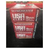 60 ROUNDS WINCHESTER DEFENSE 9MM LUGER +P AMMO - 60 ROUNDS WINCHESTER DEFENSE 9MM LUGER +P AMMO -