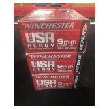 60 ROUNDS WINCHESTER DEFENSE 9MM LUGER +P AMMO - 60 ROUNDS WINCHESTER DEFENSE 9MM LUGER +P AMMO -