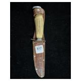 E.C. SOLINGEN GERMANY FIXED BLADE KNIFE WITH STAG E.C. SOLINGEN GERMANY FIXED BLADE KNIFE WITH STAG