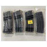 (4) 30 RD 5.56MM METAL MAGAZINES (4) 30 RD 5.56MM METAL MAGAZINES