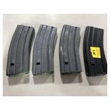 (4) 30 RD 5.56MM METAL MAGAZINES (4) 30 RD 5.56MM METAL MAGAZINES