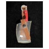 CLEVER STYLE DAMASCUS BLADE KNIFE W/SHEATH - 6" CLEVER STYLE DAMASCUS BLADE KNIFE W/SHEATH - 6"