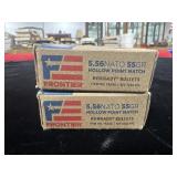 60 ROUNDS FRONTIER AND FEDERAL 5.56 MM AMMUNITION- 60 ROUNDS FRONTIER AND FEDERAL 5.56 MM AMMUNITION-