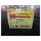 20 ROUNDS HORNADY 44 SPCL AMMUNITION - 20 ROUNDS HORNADY 44 SPCL AMMUNITION -