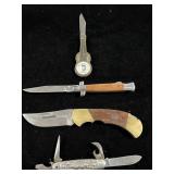 (4) ASSORTED POCKET KNIVES: WILDERNESS PAKISTAN,