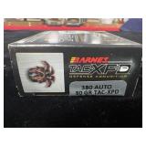 20 ROUNDS BARNES TAC-XPD 380 AUTO AMMUNITION - 20 ROUNDS BARNES TAC-XPD 380 AUTO AMMUNITION -