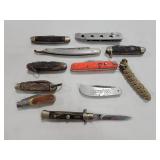 10+ ASSORTED FOLDING POCKET KNIVES &.... 10+ ASSORTED FOLDING POCKET KNIVES &....